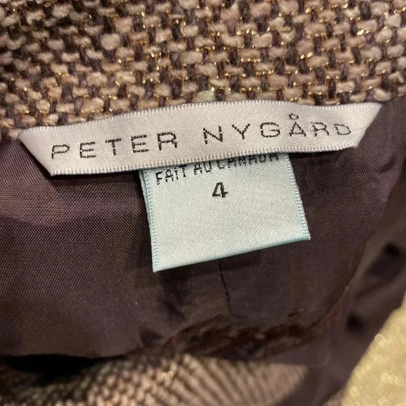 PETER Nygard Wool /Silk Skirt Set Made In Canada Size 4 - Picture 5 of 5